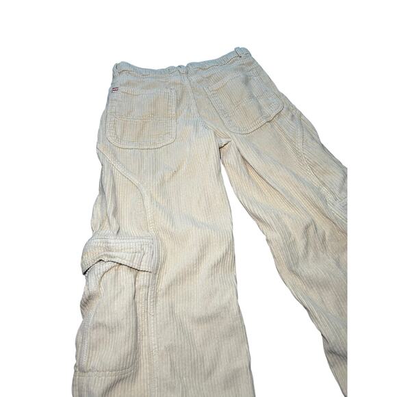Urban Outfitters Tan Wide Leg Cargo Corduroy Pants Size 24 - Picture 5 of 5